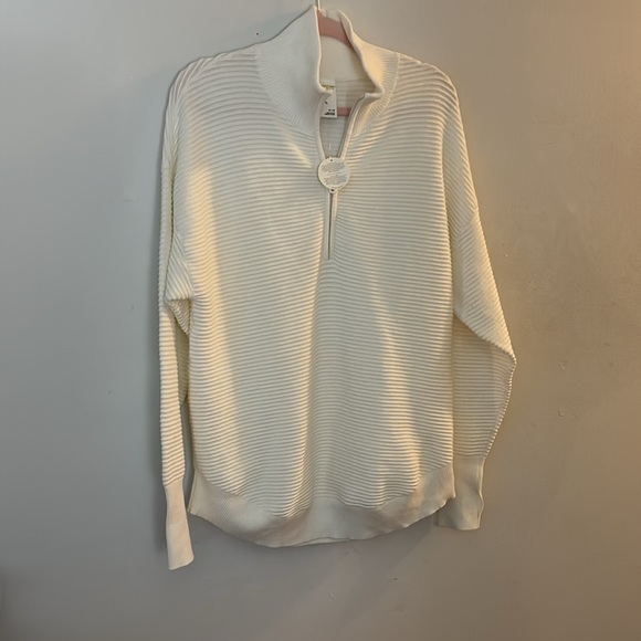 NWT ARIES RIBBED WHITE SWEATER - Picture 11 of 15